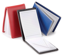 Colored Vinyl Refillable Notepads