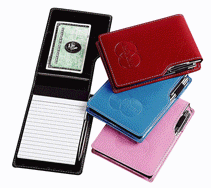Fold Over Bonded Leather Note Pads