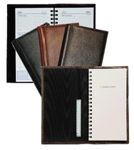 Italian Leather Wirebound Notebooks