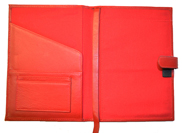 Red Colored Leather Pad Cover